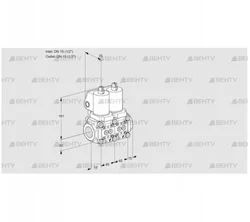 VCS1T15N/15N05NNQGL/PPPP/PPPP (88100497) Сдвоенный газовый клапан Kromschroder