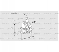 VCS1E20R/20R05NLVWR/PPPP/PPPP (88106464) Сдвоенный газовый клапан Kromschroder