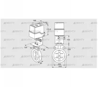 IDR250Z03D350AS/50-60Q30TR10 (88302785) Дроссельная заслонка Kromschroder