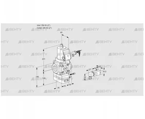 VAG350R/NWGRAE (88031525) Газовый клапан с регулятором соотношения Kromschroder