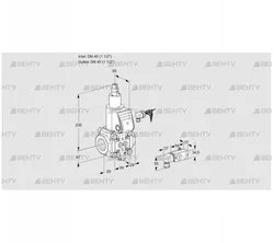 VAS240R/LW (88034053) Газовый клапан Kromschroder