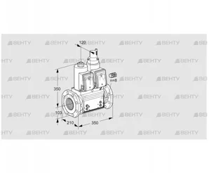 VCS8100F05NLWR3B/MPPP/PPPP (88203632) Сдвоенный газовый клапан Kromschroder