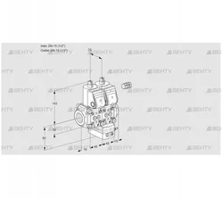 VCV1E15R/15R05NVKWR/PPPP/PPPP (88105645) Клапан с регулятором соотношения Kromschroder