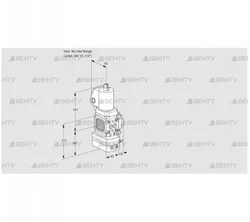 VAG1T-/15N/NKGLBA (88029809) Газовый клапан с регулятором соотношения Kromschroder