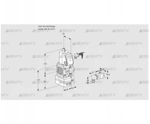 VAD1-/20R/NW-100A (88005535) Газовый клапан с регулятором давления Kromschroder