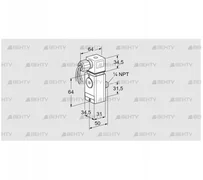 DG 17VCT6-6W (84448040) Датчик-реле давления газа Kromschroder