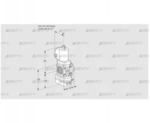 VAG3T-/50N/NQSLAA (88008050) Газовый клапан с регулятором соотношения Kromschroder