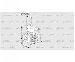 VAS350F/NQGL (88011014) Газовый клапан Kromschroder