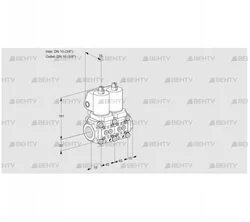 VCS1T10N/10N05NNQGL/PPPP/PPPP (88103703) Сдвоенный газовый клапан Kromschroder