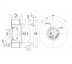 Центробежный вентилятор ebmpapst R2E225BE4709