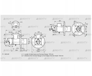 BIO 125KBL-150/135-(21)E (84023120) Газовая горелка Kromschroder