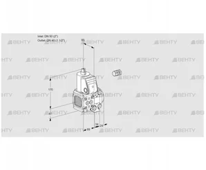 VAS2E50R/40R05FNVWR/PP/PP (88102470) Газовый клапан Kromschroder