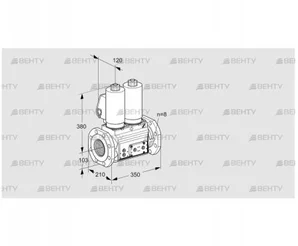 VCS8T100A05NNKGLE/PPPP/PPVP (88207055) Сдвоенный газовый клапан Kromschroder