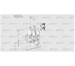 VCG1E15R/15R05NGEWR6/MMPP/PPPP (88106328) Клапан с регулятором соотношения Kromschroder