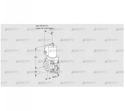 VAS3T50/-N/NKGL (88016559) Газовый клапан Kromschroder