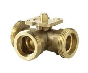 VBG61.15-2.5 3-х ходовой шаровой клапан, внешняя резьба. Siemens