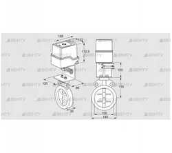 IDR100Z03D100AU/50-15W15E (88303613) Дроссельная заслонка Kromschroder