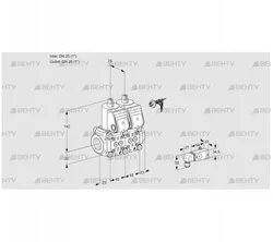 VCS1E25R/25R05NNKR/2-PP/PPPP (88100071) Сдвоенный газовый клапан Kromschroder