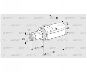 UVS 10L2 (84315206) УФ датчик пламени Kromschroder