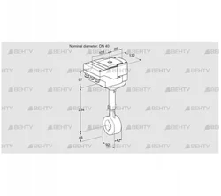 IBHS40Z01A/40A3D (88301345) Дроссельная заслонка Kromschroder