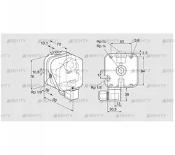 DG 50UG-6 (84447371) Датчик-реле давления газа Kromschroder