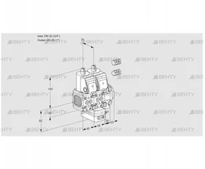 VCD1E20R/25R05FND-50VWR3/PPPP/PPPP (88101558) Регулятор давления Kromschroder