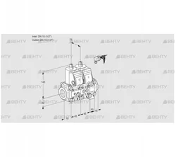 VCS1E15R/15R05NNVWR/MMPP/PPPP (88105762) Сдвоенный газовый клапан Kromschroder