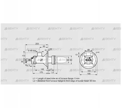 BICA 65HB-0/35-(34)D (84022010) Газовая горелка Kromschroder