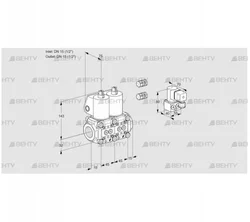 VCS1E15R/15R05NNQL3/PPBY/PPPP (88106650) Сдвоенный газовый клапан Kromschroder