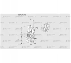 VAG1-/15R/NWBE (88018183) Газовый клапан с регулятором соотношения Kromschroder