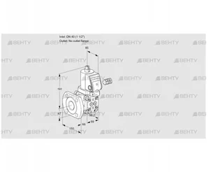 VAS240/-F/NWGR (88017131) Газовый клапан Kromschroder