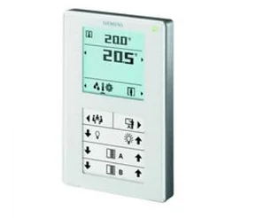 QMX3.P37 Комнатный модуль KNX с датчиком температуры, конфигурируемые сенсорные клавиши, LED дисплей Siemens