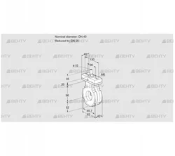 BVG40/25W05F (88303814) Дроссельная заслонка Kromschroder