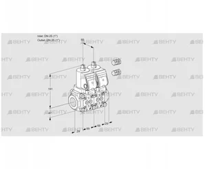 VCS2E25R/25R05NNWSR3/PPPP/PPPP (88103902) Сдвоенный газовый клапан Kromschroder