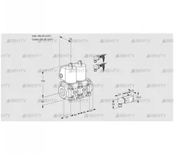 VCS1E20R/20R05NNWL6/PPPP/-3PP (88104350) Сдвоенный газовый клапан Kromschroder