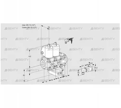 VCG1E15R/15R05NGKVWL/PPPP/3--3 (88100457) Клапан с регулятором соотношения Kromschroder