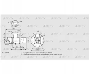 BIO 125HB-200/135-(2)E (84023024) Газовая горелка Kromschroder