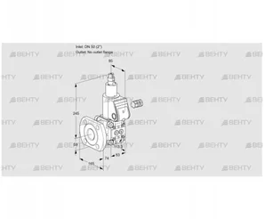 VAS350/-F/LW (88007699) Газовый клапан Kromschroder